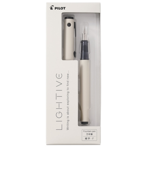 パイロット（PILOT）　万年筆　ライティブ（LIGHTIVE）　F（細字）　P-FLT-1-OW　オフホワイト