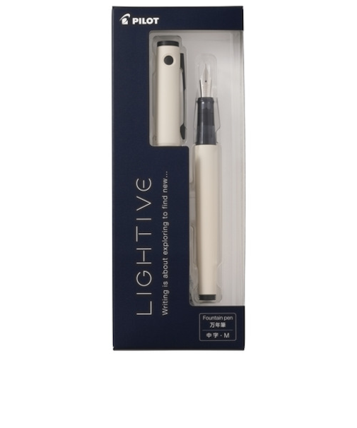 パイロット（PILOT）　万年筆　ライティブ（LIGHTIVE）　M（中字）　P-FLT-1-OW　オフホワイト