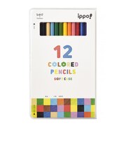 トンボ鉛筆（Tombow）　イッポ（ippo!）　ソフトケース入色鉛筆　12色D