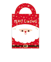 【クリスマス】　包む　ジップBAG　サンタドリーム　CV055　5枚入