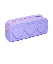 ティッピ（Tippi）　シリコンペンケース　ハート　パステルパープル