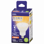 オーム電機（OHM）　LED電球ハロゲンランプ形　E11広角タイプ　4.6W　電球色　LDR5L-W-E11　5
