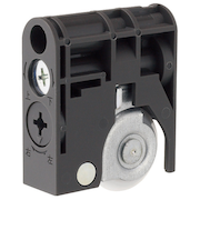 ベスト　二次元調整戸車　V型　アンバー