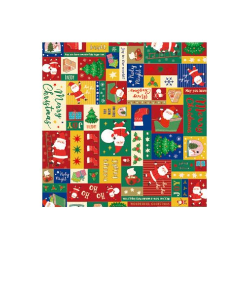 【クリスマス】　包む　包装紙　ノスタルジックサンタ　CH051　2枚入
