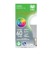 オーム電機（OHM）　LED電球小形E17　60形相当　昼白色　LDA6N-G-E17　RA