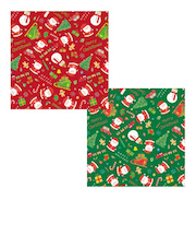 【クリスマス】　包む　包装紙　サンタパレット　CH050　2枚入