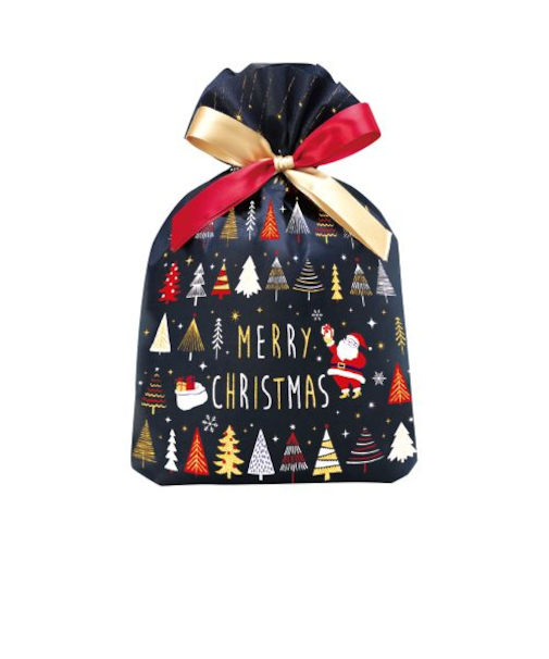 【クリスマス】　包む　巾着バッグ　ホーリーフォレスト300　CD077　1枚入