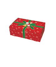 【クリスマス】　包む　ギフトBOX　スノーフレーク240　CB009　1枚入