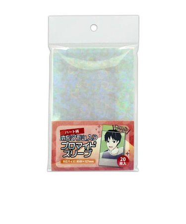 コアデ（coade）　ブロマイドホロスリーブ　CONC-CO295　ハート柄