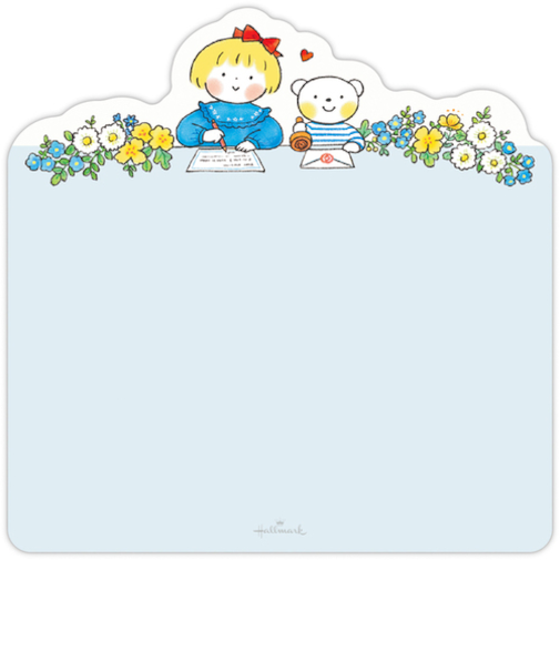 ホールマーク（Hallmark）　　ダイカットメモ　仲良しともだち　はるちゃんとふうくん　お手紙