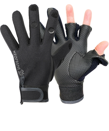 ネオワークギア（Neo　WORKGEAR）　フィッシンググローブ　M　0422　ブラック