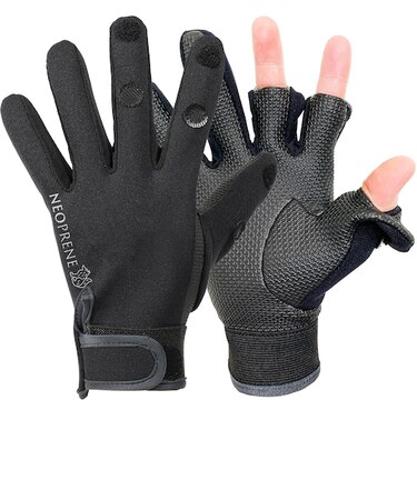 ネオワークギア（Neo　WORKGEAR）　フィッシンググローブ　L　0422　ブラック