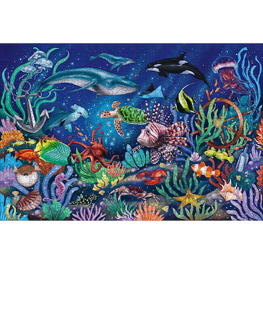 【お買い得】　ラベンスバーガージャパン　ウッドパズル　アンダー・ザ・シー　505ピース