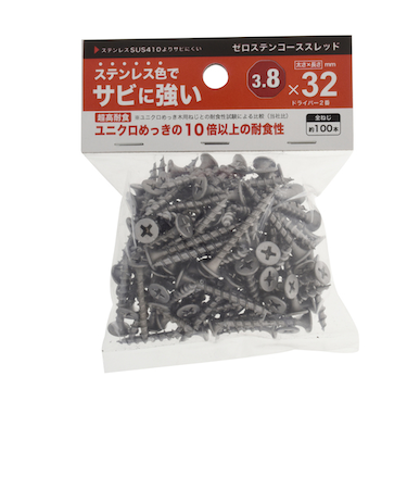 八幡ねじ（YAHATA）　ゼロステンコーススレッド　3.8×32