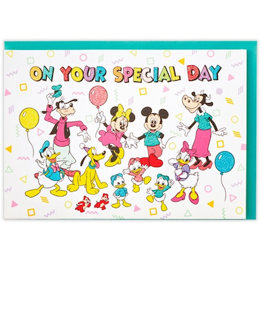 ホールマーク（Hallmark）　グリーティングカード　誕生お祝い　立体　ディズニー　843984　ミッキー＆フレンズ_レトロアート