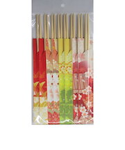 【正月用品】　シンワ　国産桧丸箸　きもの　8P