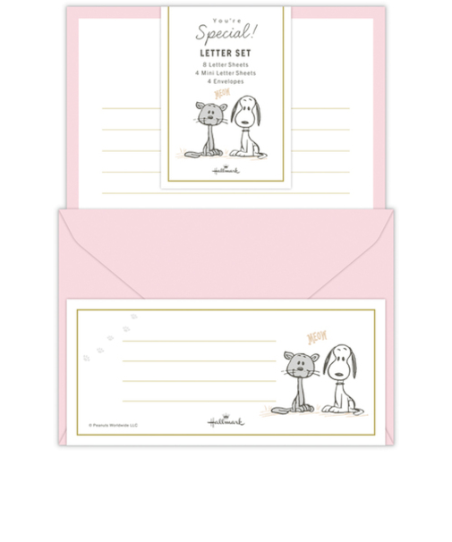 ホールマーク（Hallmark）　レターセット　You're　Special!　セット　スヌーピー　834425　スヌーピー×猫