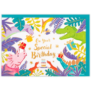 ホールマーク（Hallmark）　グリーティングカード　誕生お祝い　立体　844189　恐竜バースデー