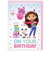 ホールマーク（Hallmark）　グリーティングカード　誕生お祝い　立体　ギャビーのドールハウス　844059　ハッピーバースデーケーキ