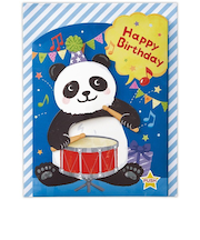 ホールマーク（Hallmark）　グリーティングカード　誕生お祝い　オルゴール　829780　動く・パンダ