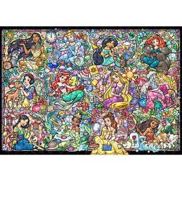 テンヨー　ジグソーパズル　ディズニープリンセス　コレクション　ステンドグラス　D-300-057　300ピース