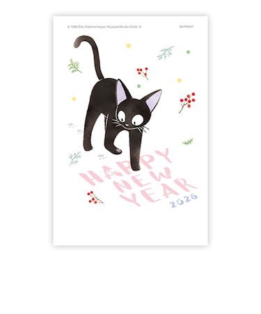 【年賀用品】　マイプリント　お年玉くじ付き年賀状　D－003　3枚入