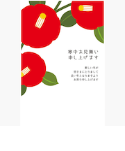 ハンズセレクション 寒中見舞いはがき 私製 PHM-009 4枚入り