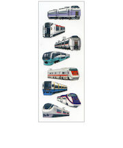 オクヤマ ラメ入りシール NR506 特急 新幹線 JR東日本編