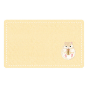 リュリュ 刺繍メッセージカード SMC04 ハムスター