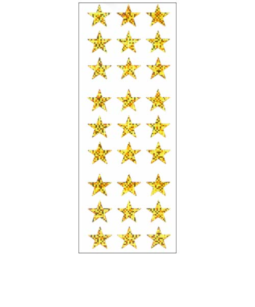 オクヤマ　プリズムシール　PH409　ゴールドスター3列