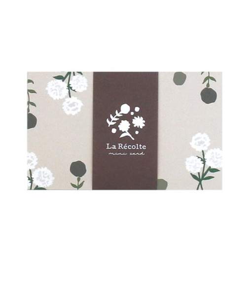 ラボクリップ（LABCLIP）　ラ・レコルト　ミニカード　ブラウン