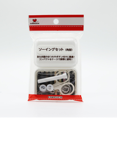 KAWAGUCHI　ソーイングセット角型　13-276　白