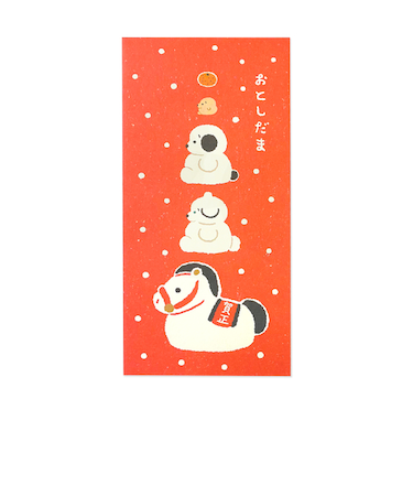 フロンティア　穂の湯　伊予和紙ぽち袋　大　福々な横顔　3枚入