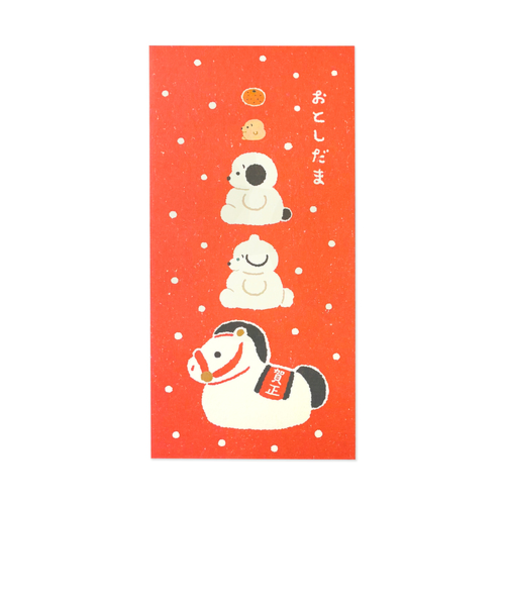 フロンティア　穂の湯　伊予和紙ぽち袋　大　福々な横顔　3枚入