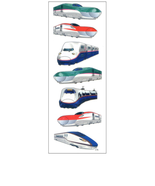 オクヤマ　ラメ入りシール　NR504　JR東日本新幹線