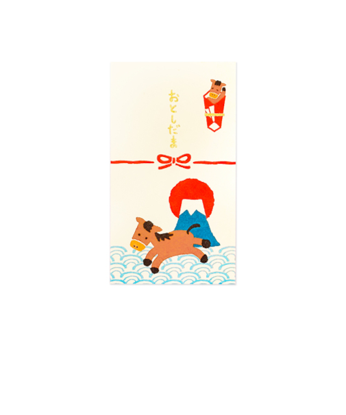 フロンティア　ふわり　年賀ぽち袋　のしうま