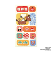 フロンティア　スヌーピー　伊予和紙ぽち袋　大　お正月　3枚入