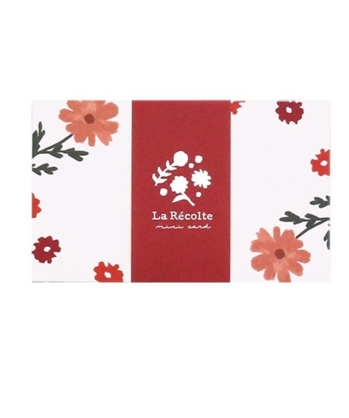 ラボクリップ（LABCLIP）　ラ・レコルト　ミニカード　レッド