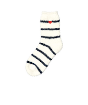 ダブリュピーシー(Wpc.) ムームールームソックス ハートボーダーオフ