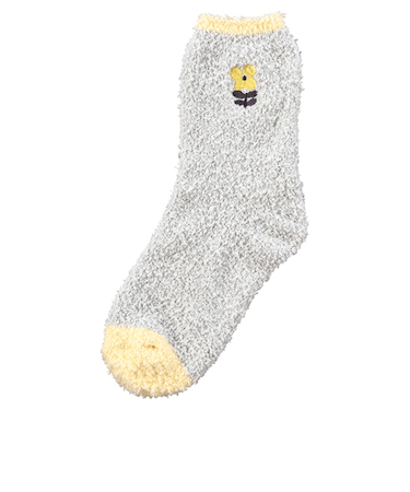 ダブリュピーシー（Wpc.）　ムームールームソックス　フラワーパレードイエロー