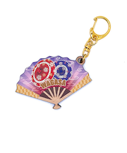 【正月用品】OMIYAGE おみくじ付き木製キーホルダ 006 和傘