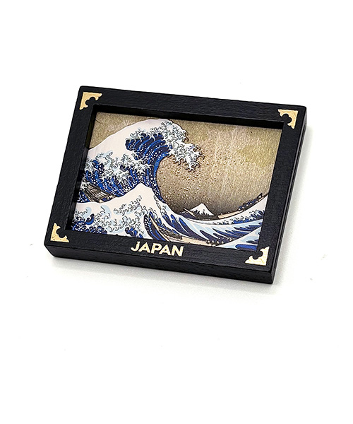 六義園(額縁付き) 正月用品】OMIYAGE 木製額縁マグネット 001 神奈川沖浪裏｜ハンズの