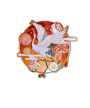 【正月用品】OMIYAGE アルミマグネット 031 鶴