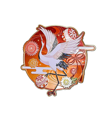 【正月用品】OMIYAGE　アルミマグネット　031　鶴