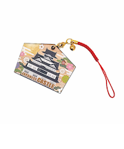 【正月用品】OMIYAGE　おみくじ付き木製キーホルダ　017　城
