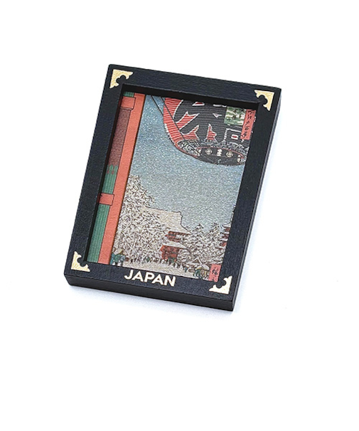 【正月用品】OMIYAGE　木製額縁マグネット　020　浅草金竜山