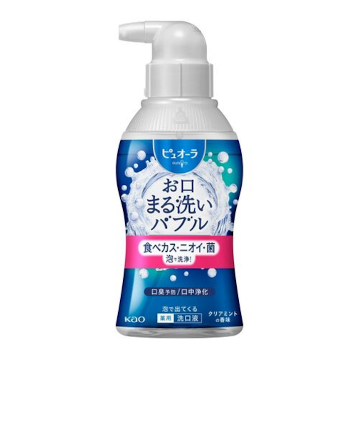花王　ピュオーラ　泡で出てくる洗口液　クリアミント　180mL