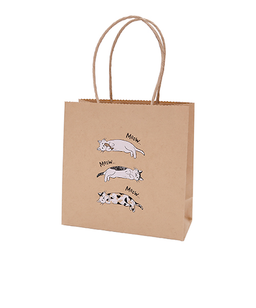 インディゴ　キャリーバッグS（2枚入）　ゆるねこ　PC189　クラフト