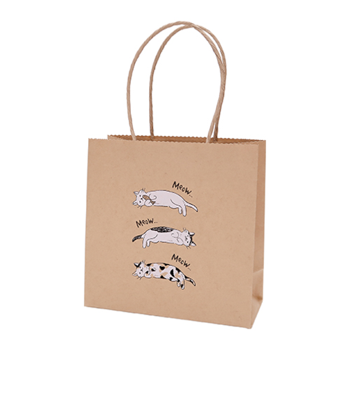 インディゴ　キャリーバッグS（2枚入）　ゆるねこ　PC189　クラフト