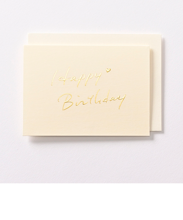 EASE（イーズ）　バースデイミニカード　GB2093　フォントクリーム